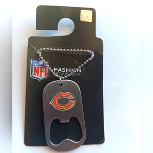 NFL unisex-adult Bottle Opener Tag Necklace